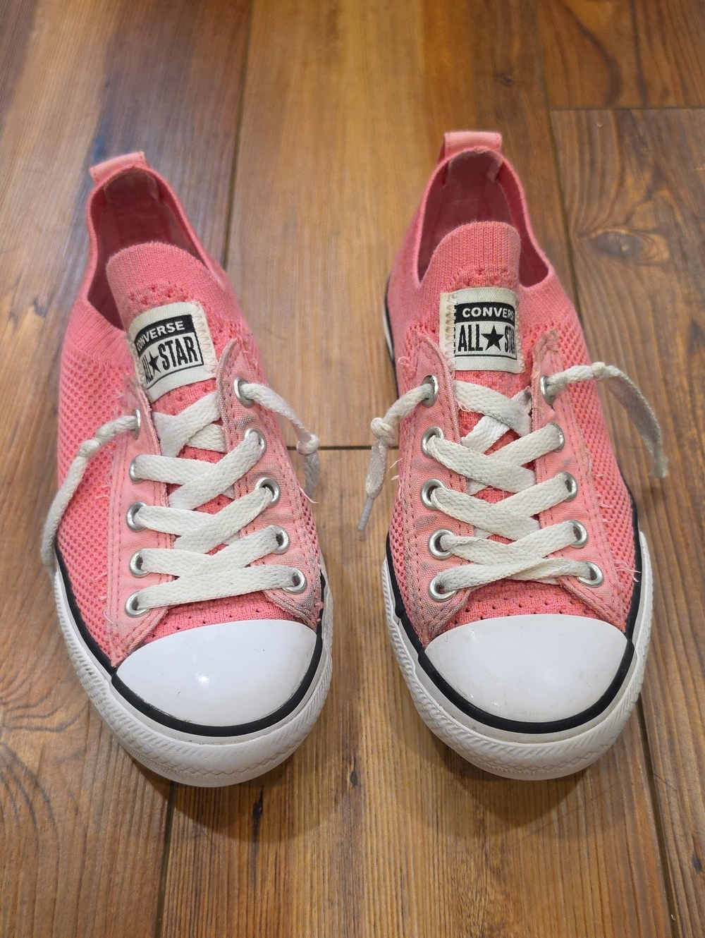 Converse kids Pink Knit Low-Top Sneakers